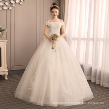 In Stock Plus size 2XL Bridal Wedding Gowns 2019 New Off Shoulder Design Floor Length Women Dresses Beach Wedding Dresses